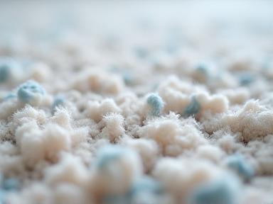 Close-up texture of a freshly cleaned carpet.